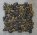 Azulejos del acoplamiento del guijarro piedra raya guijarro