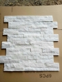Piedra cultural RSC-001 Cuarcita blanca para azulejos de la pared