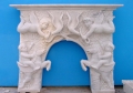 chimeneas mármol decorativo blanco