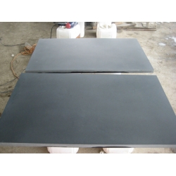 Honed Hainan black basalt tiles for floors